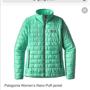 Patagonia Green Nano Puff Jacket. Woman’s size L